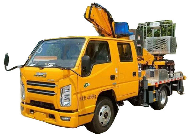 16 meters JiangLing 4x2 telescopic boom aerial operation vehicle