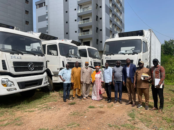 Overseas Clients Visit Shenbai: Successful Delivery of Dongfeng Truck Fleet