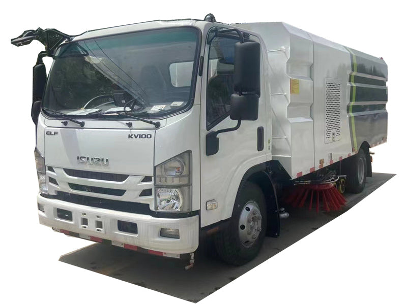 Isuzu 4x2 Road Wash Sweep Sweeper 5 cubic Dumpster 5 cubic tank
