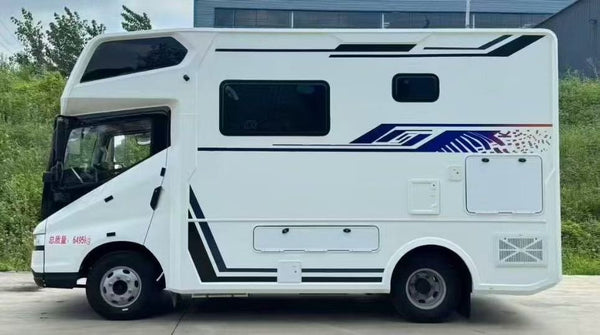 BYD T5 flat-roof motorhome with overcab bed